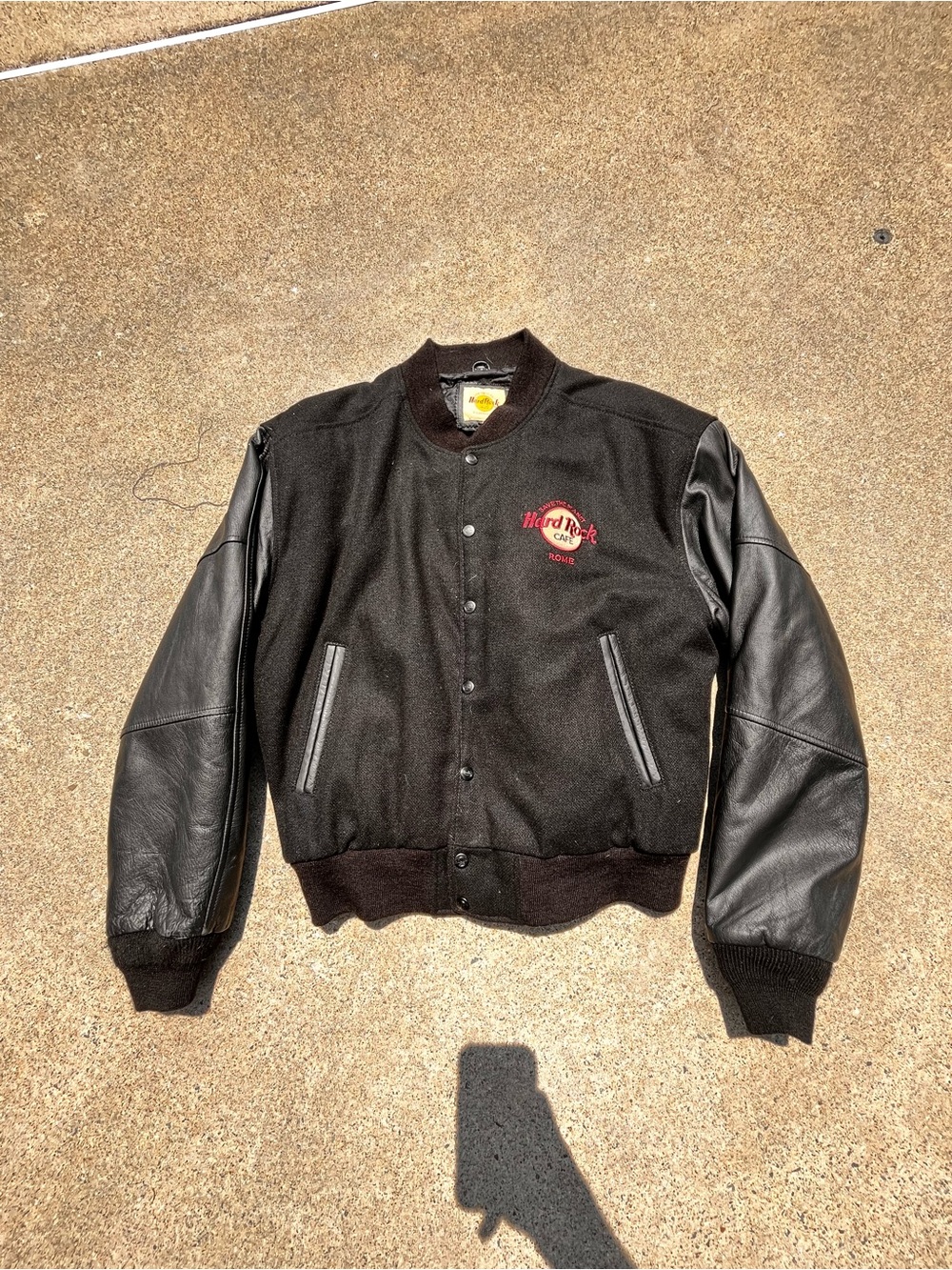 Hard Rock Cafe Rome Varsity Jacket Brand New Never Worn